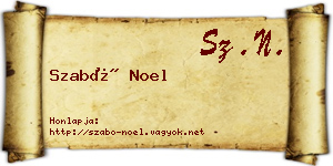 Szabó Noel névjegykártya