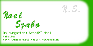 noel szabo business card